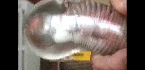  Cum inside clear fleshlight - all internal